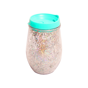 Vaso Plástico C/Brillos 3 colores