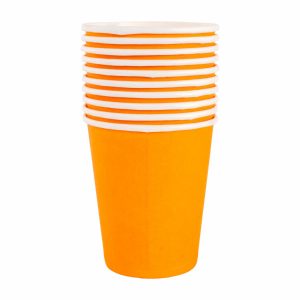 Vasos Desechables Multiusos Naranja X 10 Uds PARTY
