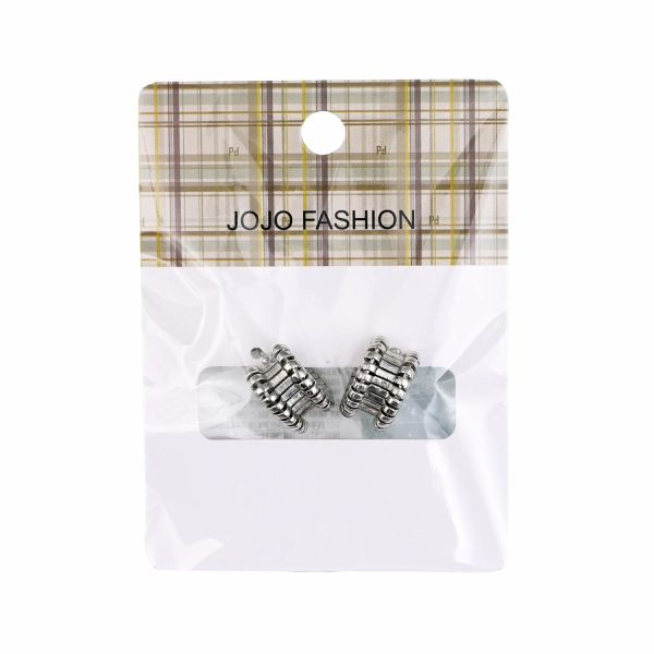 Aretes Argolla Plateada JOJO FASHION