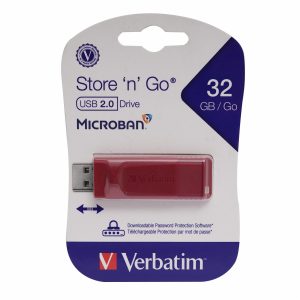 Memoria Usb Retráctil Sng Rojo VERBATIM