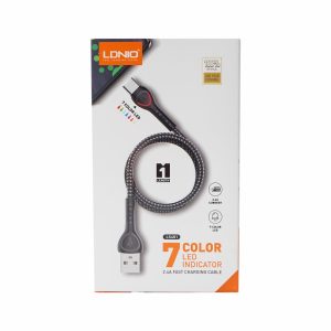 Cable Tipo-C 2.4A 7 Colores Led LDNIO