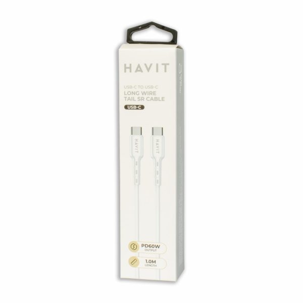 Cable USB-C A USB-C Blanco HAVIT