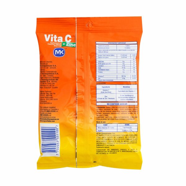 Vitamina C Mas Zinc Naranja MK - Image 3
