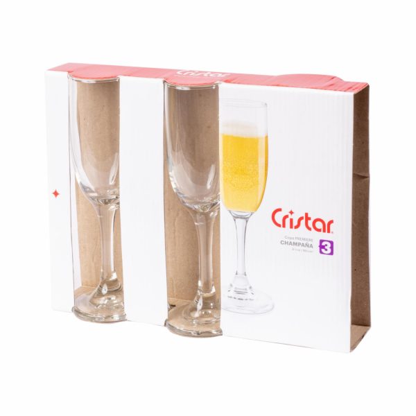 Set De Copas Champaña Premiere 4640cl3 CRISTAR