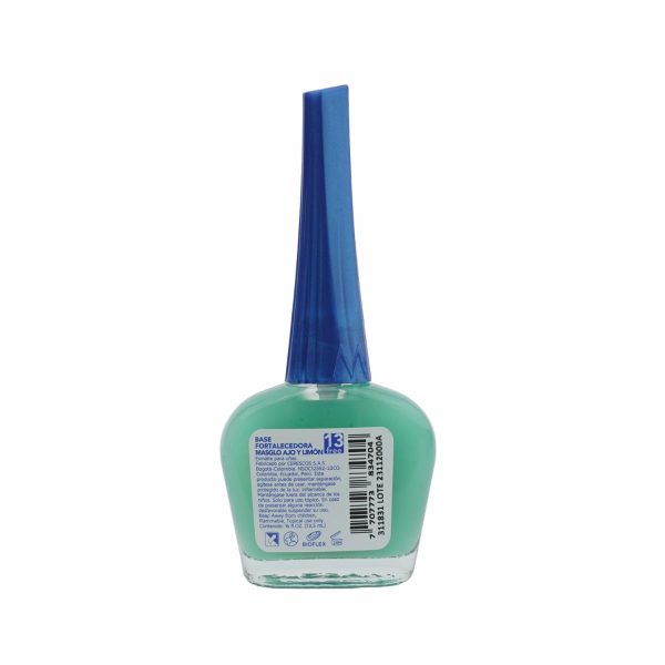 Tratamiento Para Uñas Base Fortalecedora De Ajo Y Limón MASGLO - Image 2