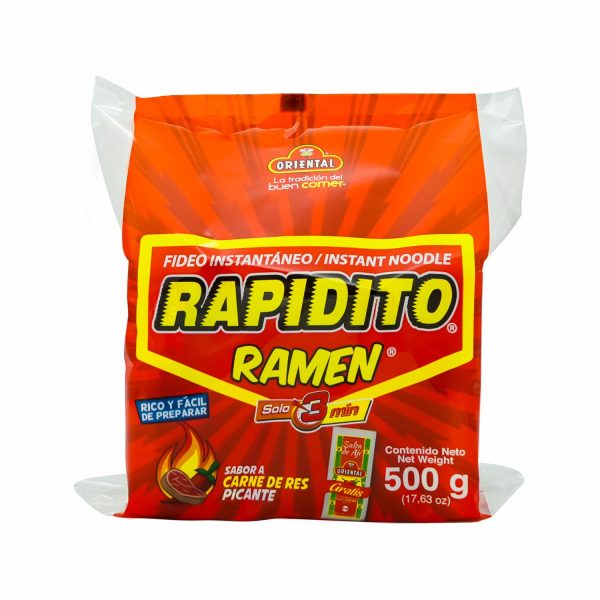 Fideo Instantáneos Rapidito De Res Picante ORIENTAL