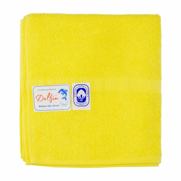 Toalla De Cara Amarillo Fuerte Mini DELFÍN - Image 2