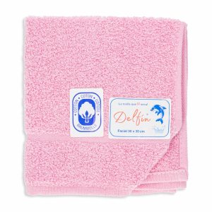 Toalla De Cara Rosado Mini DELFÍN