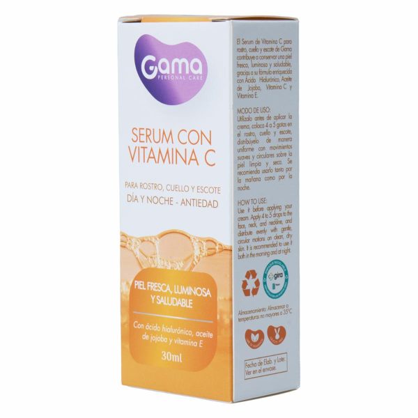 Sérum Facial Antiedad Con Vitamina C Para Día Y Noche GAMA