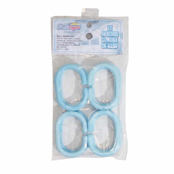 Ganchos Para Cortina De Baño MUNDOGAR