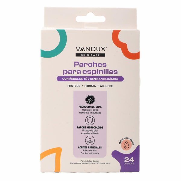 Parches Para Espinillas Con Árbol de Té Y Ceniza Volcánica VANDUX