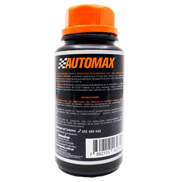 Liquido De Frenos Dot 4 AUTOMAX - Image 2
