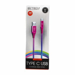 Cargador USB Tipo C Multicolor BYTECH