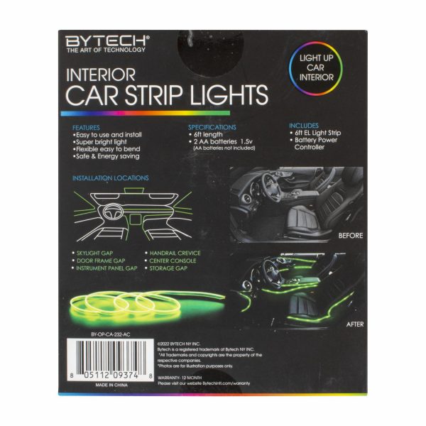 Tiras De Luz LED Para Interior De Auto BYTECH - Image 2