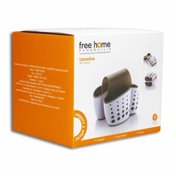 Porta Esponja Para Lavadero Color Blanco FREE HOME - Image 5