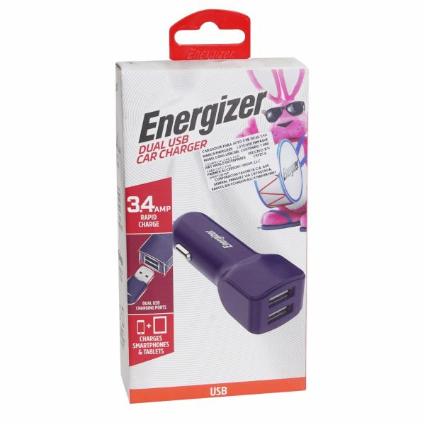 Cargador Para Auto 3,4 Amperios ENERGIZER