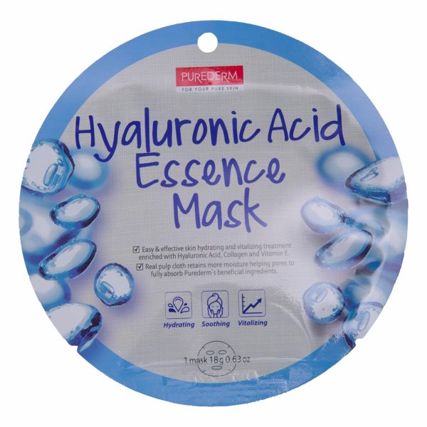 Mascarilla Facial Tipo Velo Con Ácido Hialurónico, Colágeno Y Vitamina E PUREDERM