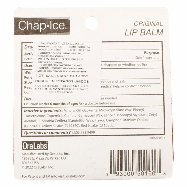Bálsamo Labial CHAP-ICE - Image 2