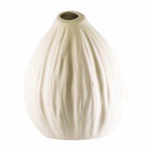 Florero Decorativo Textura Cascada de Cerámica URBAN TRENDS COLLECTION Unidad