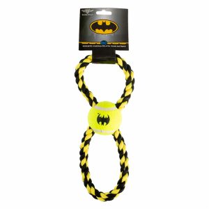 Juguete Para Mascota De Cuerda Pelota Tenis Diseño Batman BUCKLE DOWN Mediano