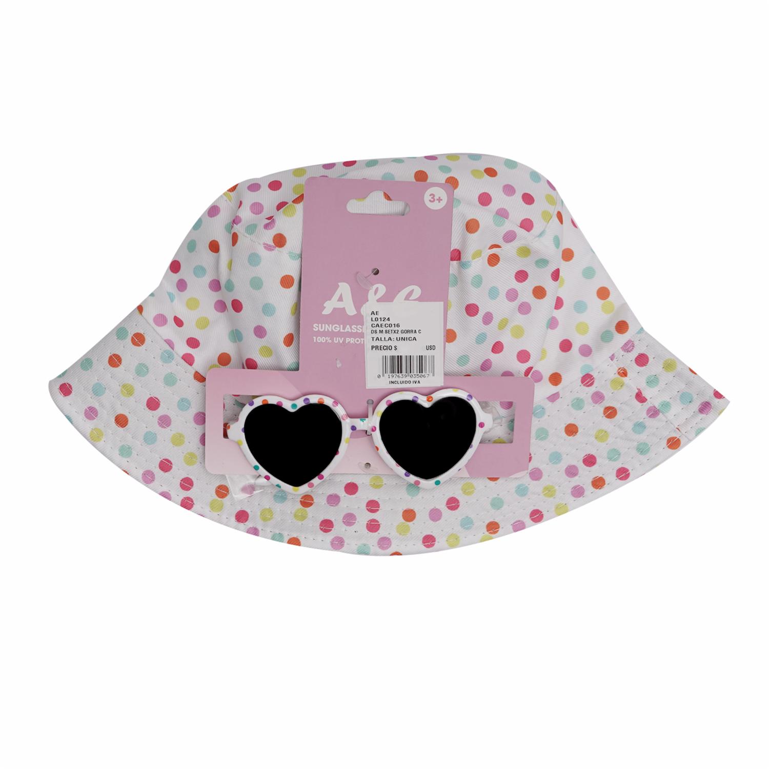 Set De Gorra Con Gafas Puntos AE Talla Única
