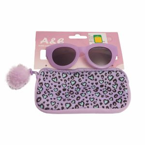 Set De Lentes Con Estuche Print Lila A&E Con Estuche