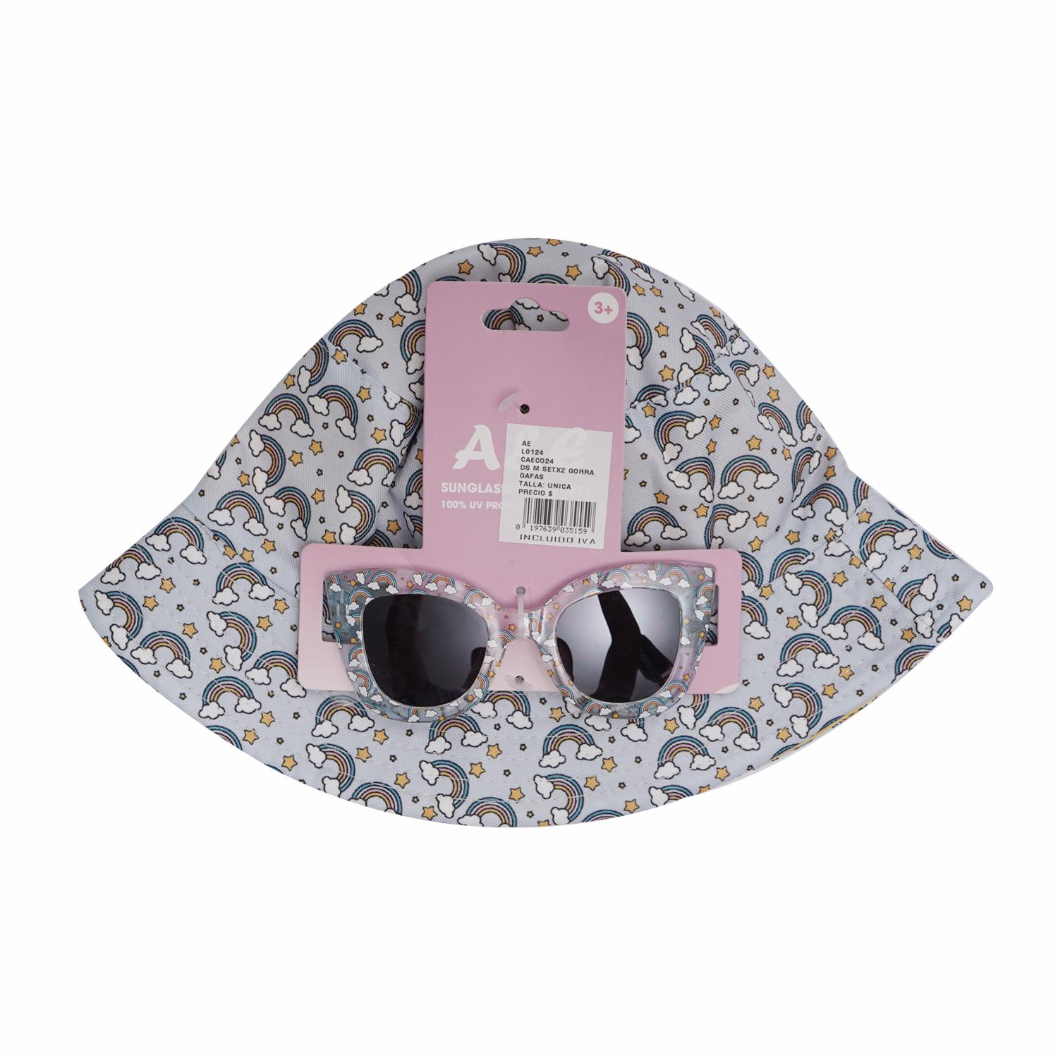 Set De Gorra Con Gafas Arcoíris AE Talla Única
