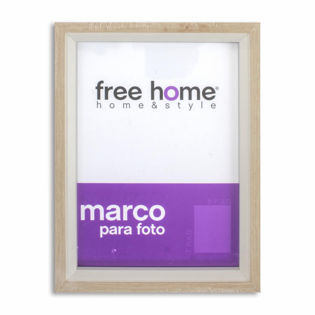 Porta Retrato Bicolor Natural Sage FREE HOME Unidad