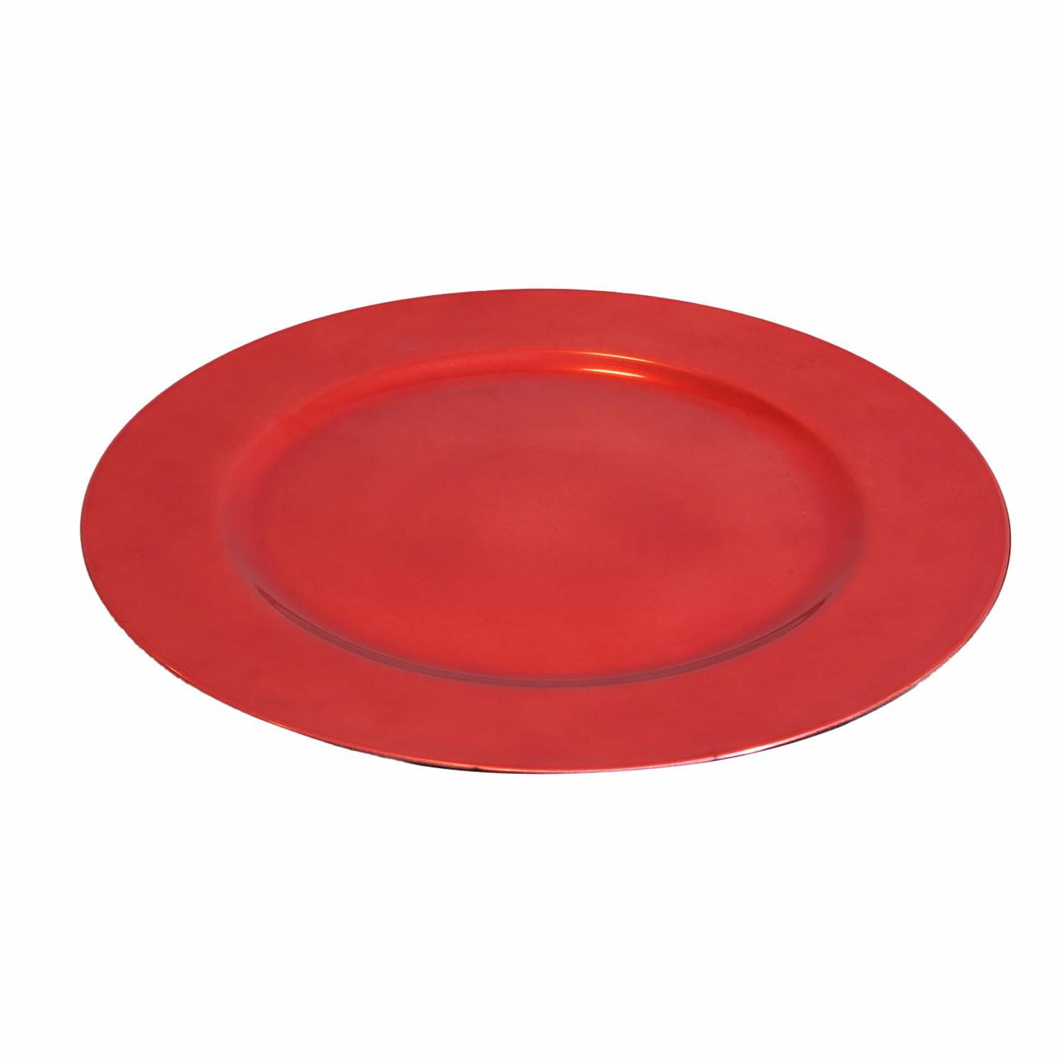 Plato Base Básico Rojo Z&L 33 Cm