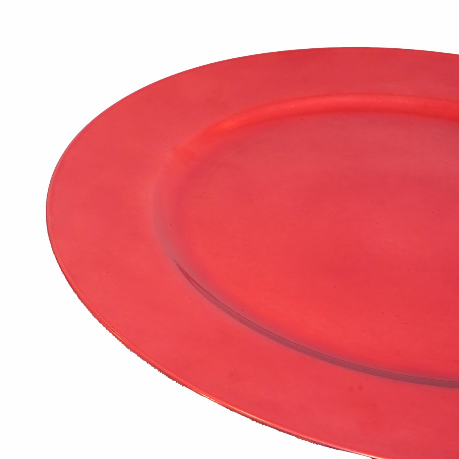 Plato Base Básico Rojo Z&L 33 Cm - Image 2