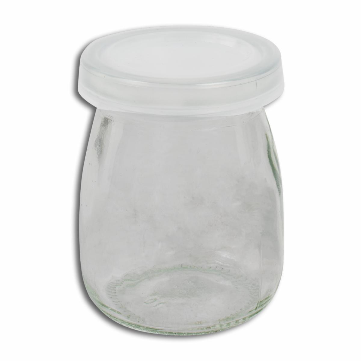 Frasco De Vidrio Para Yogurt Con Tapa Plástica OLD FASHIONED Unidad