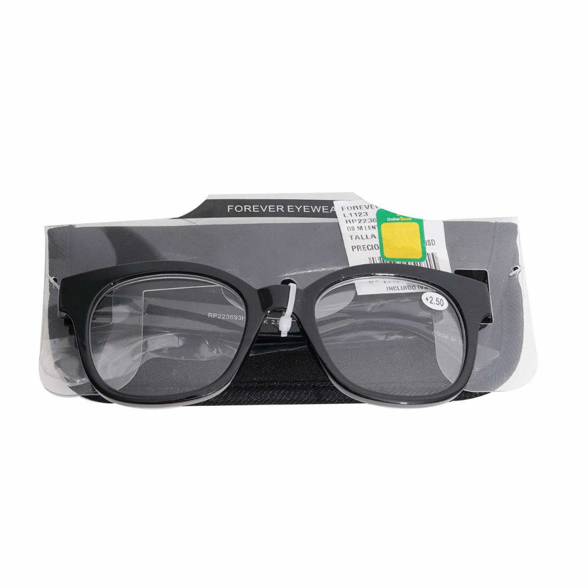Lentes De Lectura Con Estuche Negro FOREVER EYEWEAR Medida 2.50