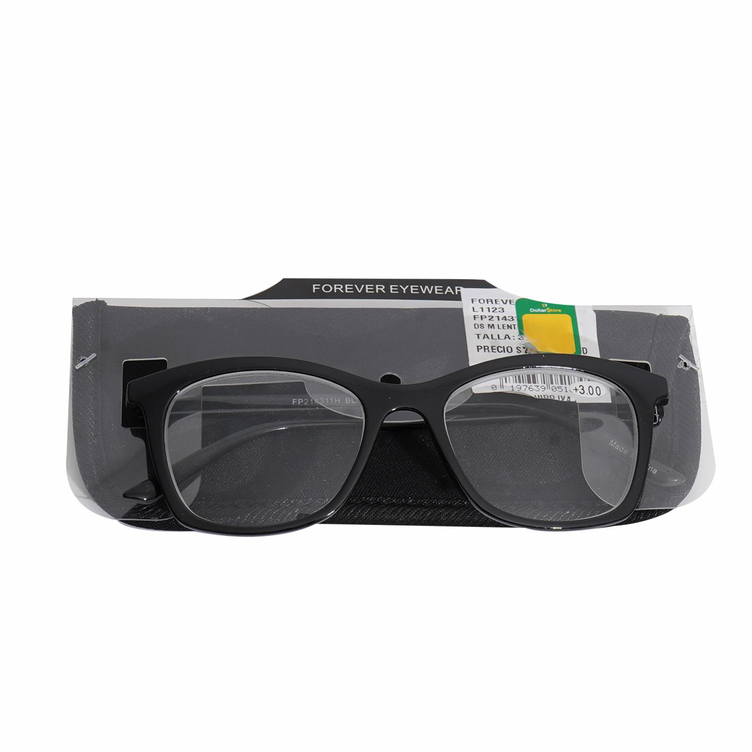 Lentes De Lectura Con Estuche Negro FOREVER EYEWEAR Medida 3.00