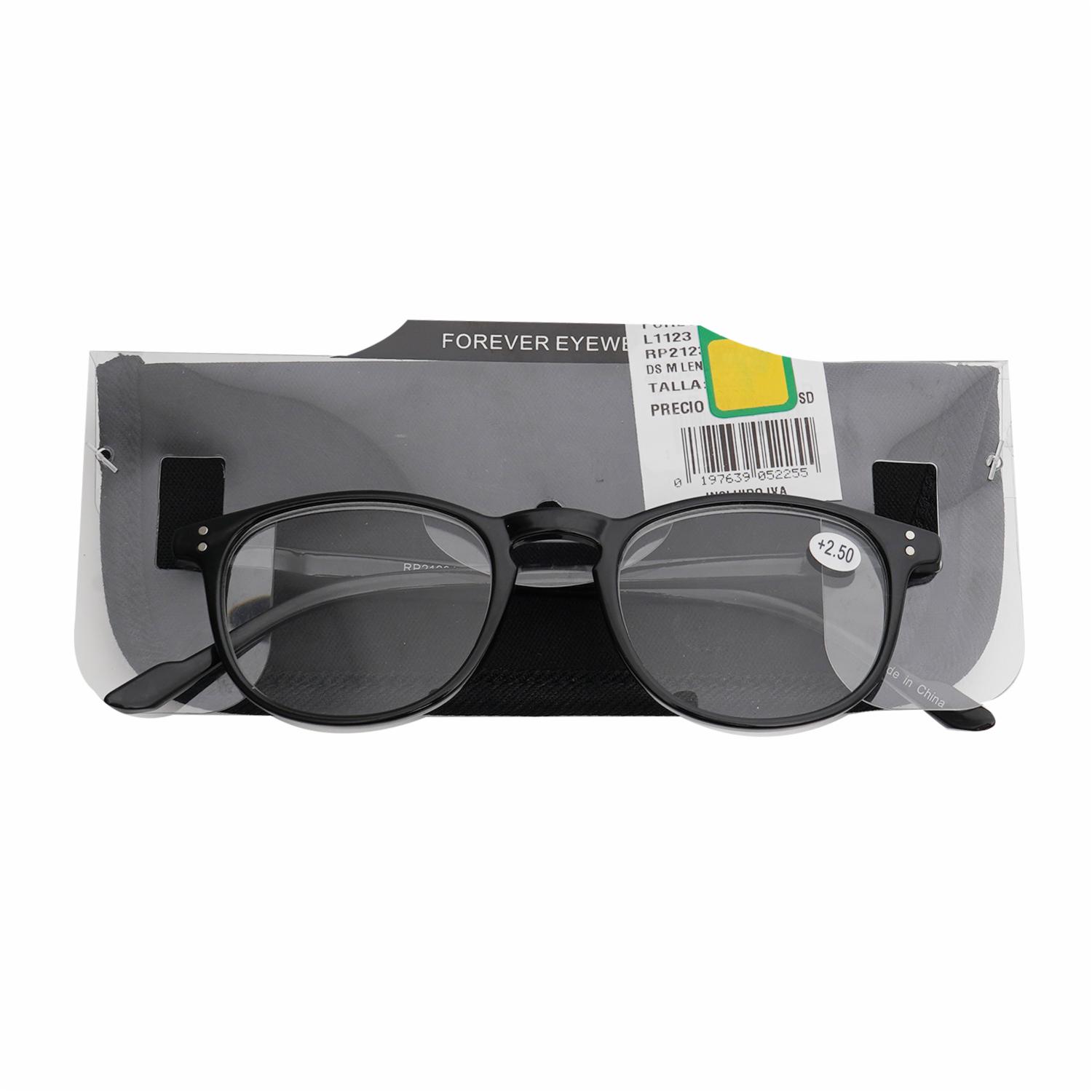 Lentes De Lectura Con Estuche Negro FOREVER EYEWEAR Medida 2.50