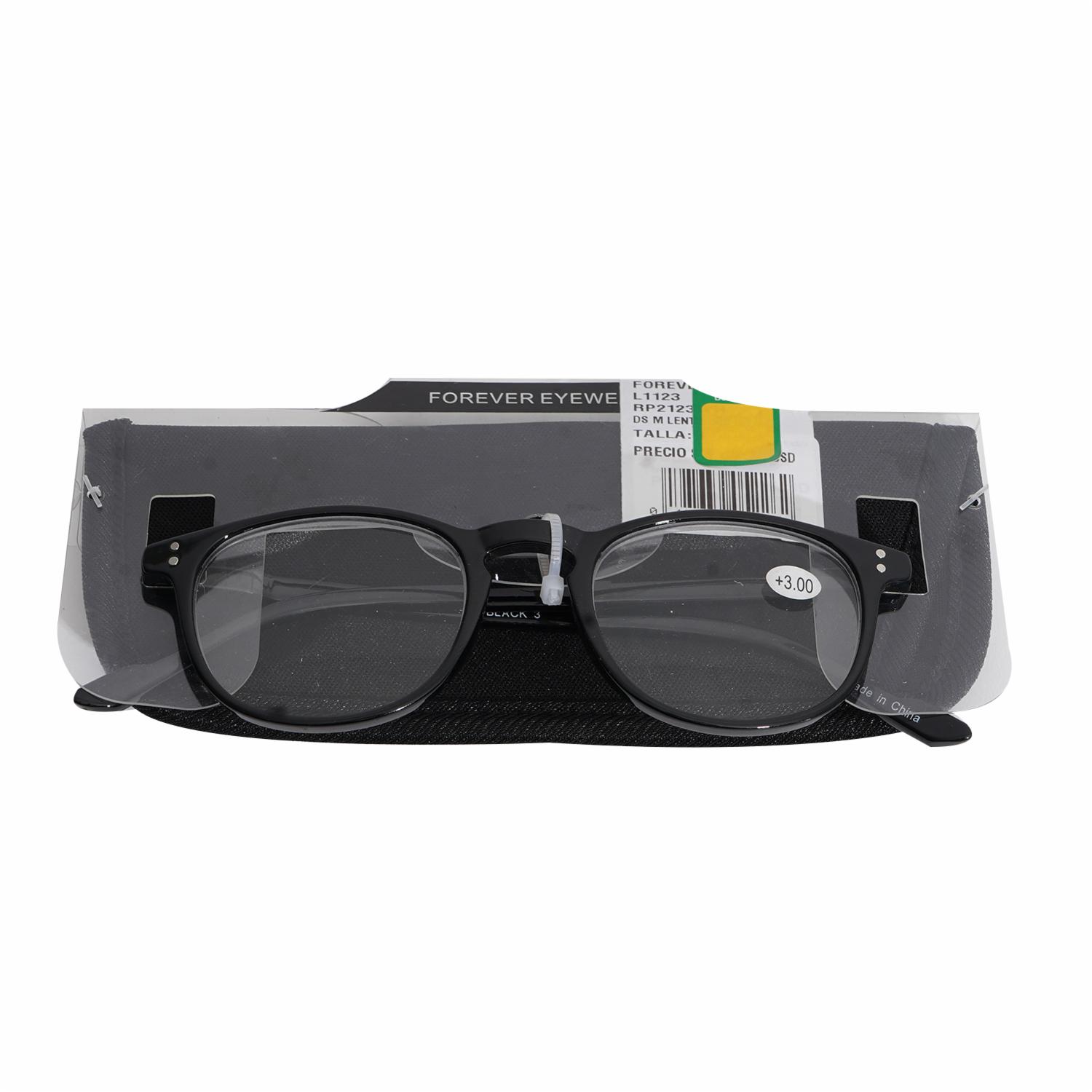 Lentes De Lectura Con Estuche Negro FOREVER EYEWEAR Medida 3.00