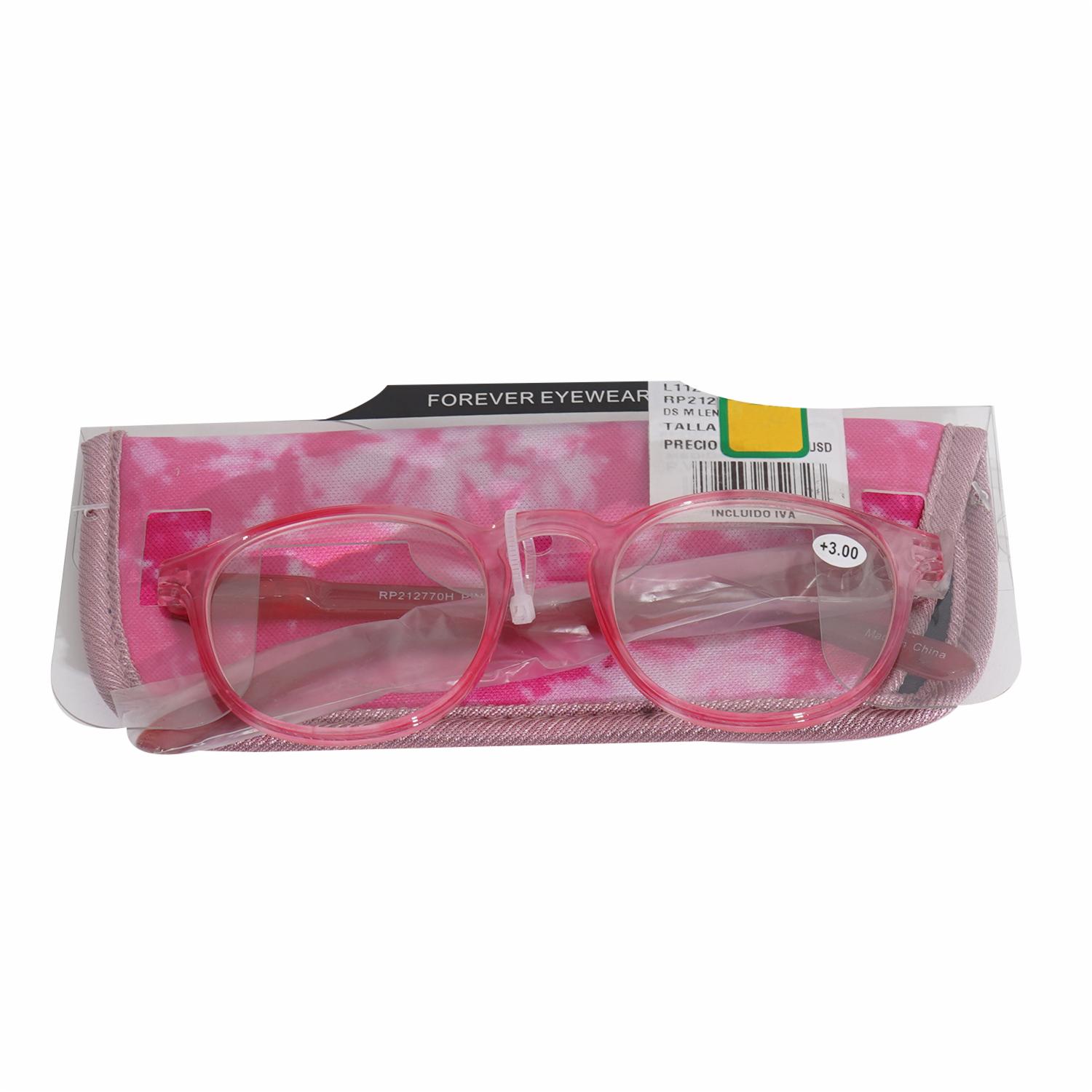 Lentes De Lectura Con Estuche Rosado FOREVER EYEWEAR Medida 3.00