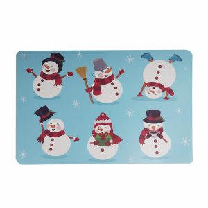 Individual Navidad Muñeco De Nieves FREE HOME 43,5 X 28,2 Cm