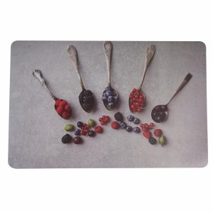 Individual Cucharas Frutos Rojos FREE HOME 43,5 X 28,2 Cm