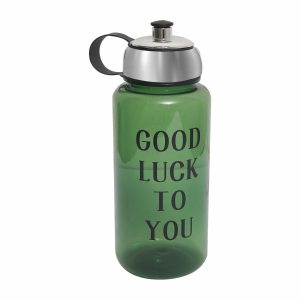 Botella De Vidrio Con Tapa Cromada WAHFAY Unidad