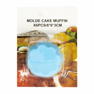 Molde  Cake Muffins WAHFAY 6 Piezas
