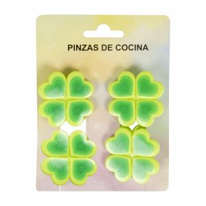 Pinza De Cocina Diseño Trébol WAHFAY 3 Piezas