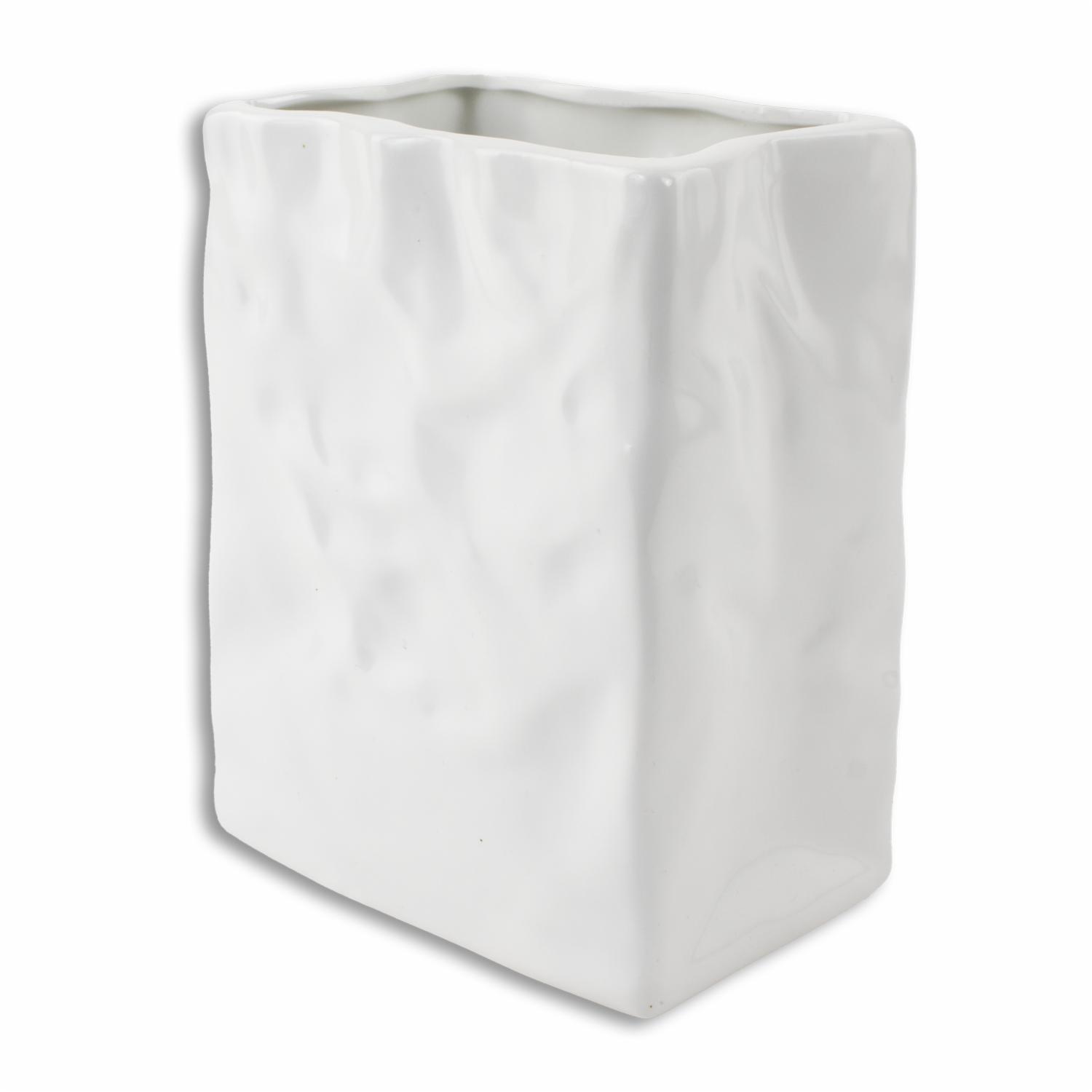 Maceta Arrugada Blanca LONSEN Unidad