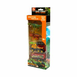 Set De Dinosaurios Con Jeep KOOME