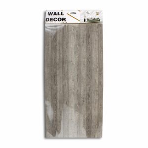 Adhesivo De Pared Decorativo tipo Madera Color Gris Oscuro QI JIA Unidad