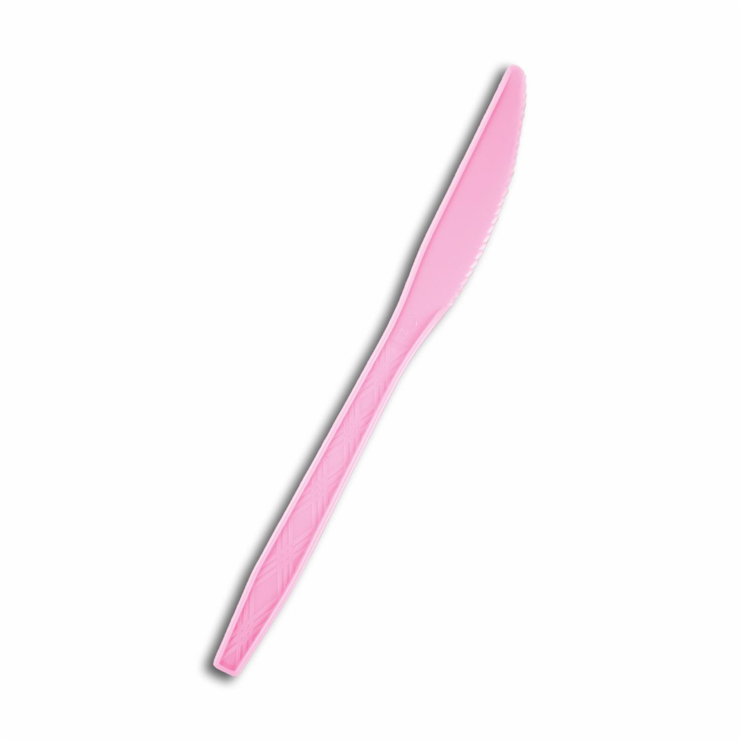 Cuchillo Plástico Rosado PARTY X 20 Uds - Image 2