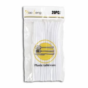 Cuchillo Plástico Blanco PARTY X 20 Uds