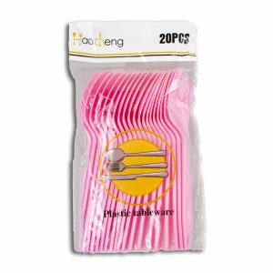 Cucharita Plástica Rosado PARTY X 20 Uds