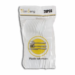 Cucharita Plástica Blanco PARTY X 20 Uds