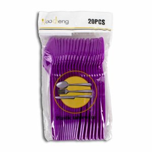 Cuchillo Plástico Lila PARTY X 20 Uds