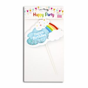 Accesorios Para Pastel Arco Iris Y Nube PARTY Unidad